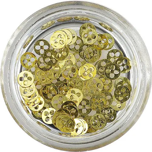 Fém körömdísz - gombok