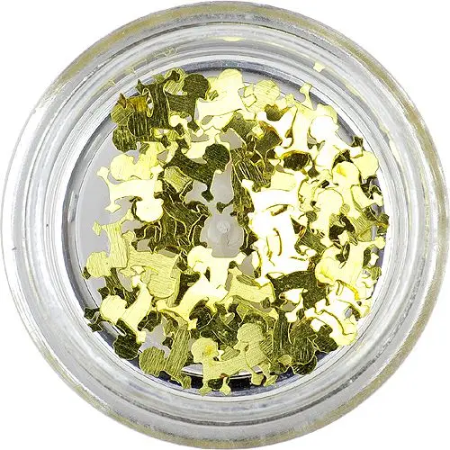 Fém körömdísz - pudli