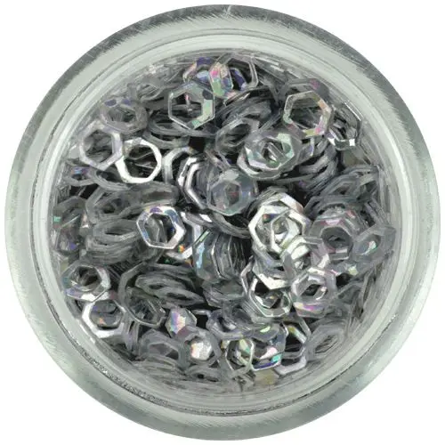 Ezüst hatszögek - ívek, hologramm