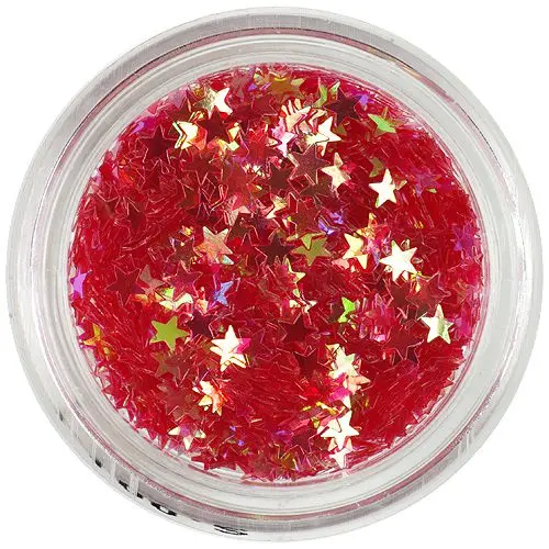 Piros díszítő csillagocskák