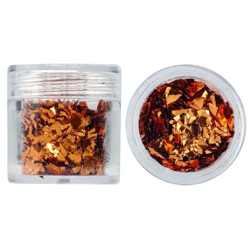 Rézszínű körömdísz – selyempelyhek 10g