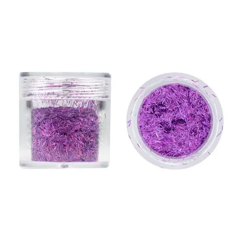 Nail art dísz - hologrammos, sötétlila 10g