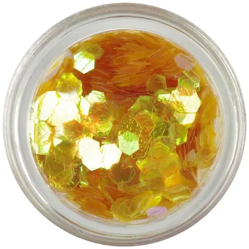 Díszítő hatszögek - aquaelements, mézsárga