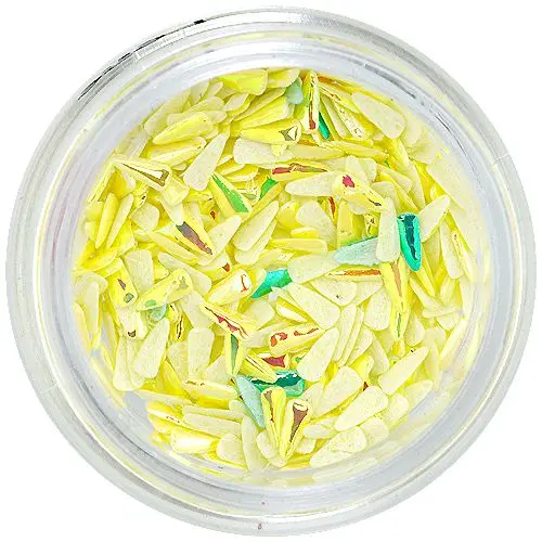 Textil körömdíszek - sárga cseppek