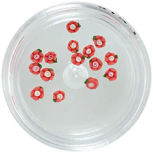 Akryl virágocskák – pirosas rózsaszín