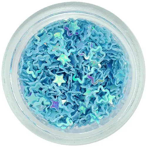 Körömdísz - türkiz virágok, ívek