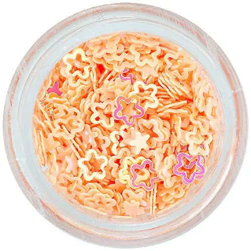 Világos narancssárga virágok körmökre – ívek