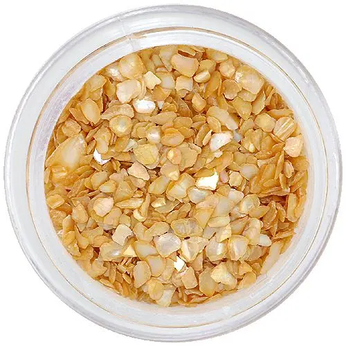 Bézs színű körömdísz - rendszertelen törmelék