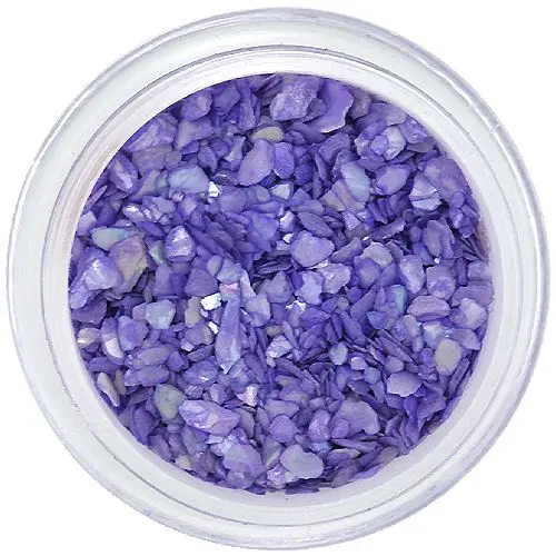 Nail art díszek – rendszertelen törmelék, sötétlila visszfényes