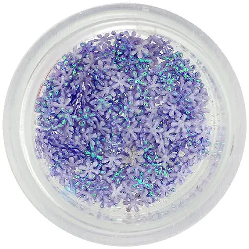 Textil virágok – világoslila, kicsi