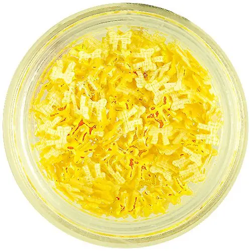 3D gyöngyházfényes masnik - sárga színű