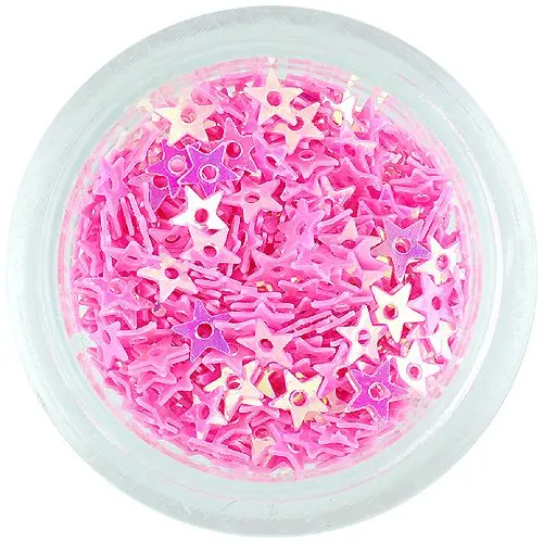 Csillagocskák lyukkal - rózsaszín