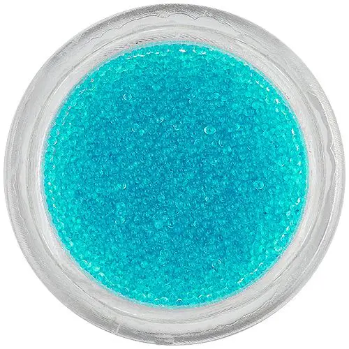 Azúrkék gyöngyök körmökre, 0,5mm