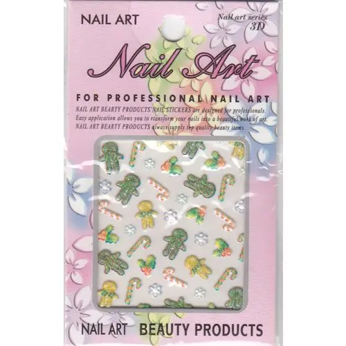 Karácsonyi 3D matricák, mézeskalács, nyalóka, fagyöngy