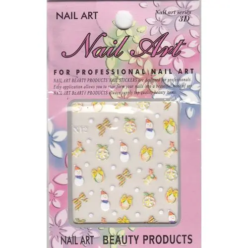 Karácsonyi matrica, csillámos - 3D hóemberek, maslik, csengők