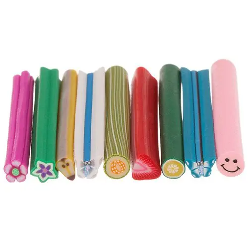 9db, Fimo Nail Art mix - díszítő gyurmarudacskák