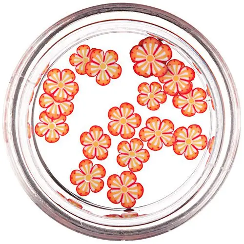 Fimo gyurma körömdíszek - virágszeletek