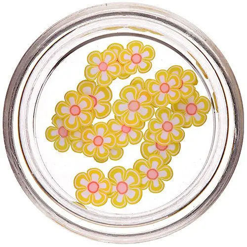 Szeletelt virágok - Fimo Nail Art