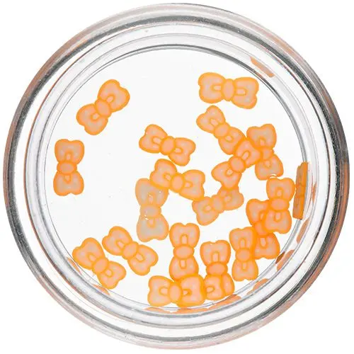 Fimo maslik - fehér-neon narancssárga, szeletek