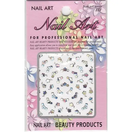 Középen lyukas virágok - hologrammos 3D matrica