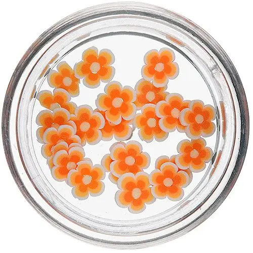 Virágszeletek - Fimo Nail Art