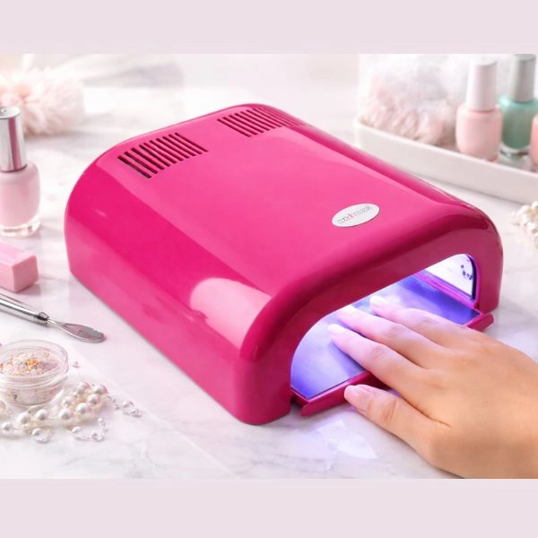 Rózsaszín UV lámpa Inginails - 36W, 120s időkapcsoló/műkörmös lámpa