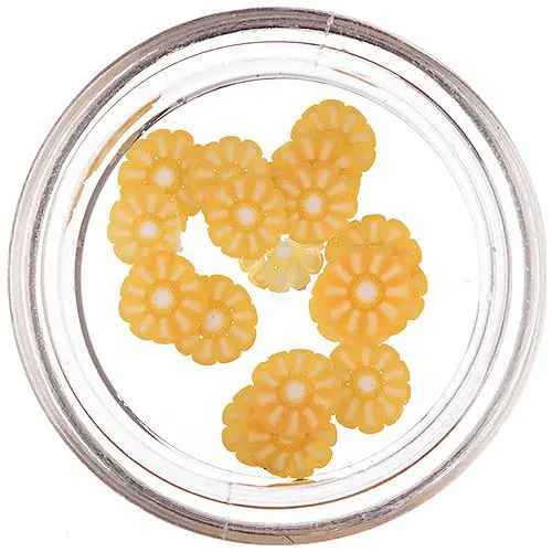 Narancs szelet körmök díszítésére - narancssárga