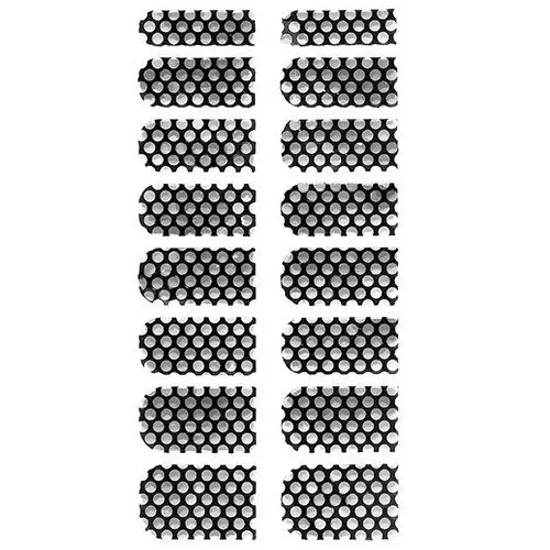 Fekete öntapadó dísz ezüstös pöttyökkel