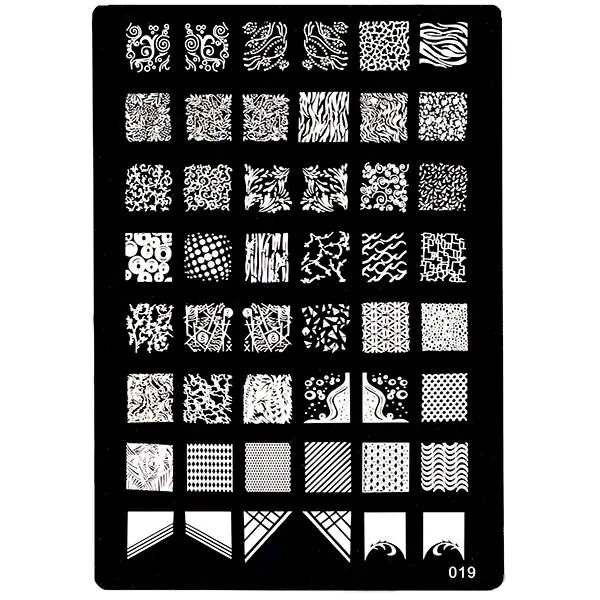 XL Minta paletta A5 formátumban nyomdás körömdíszítésre, 019